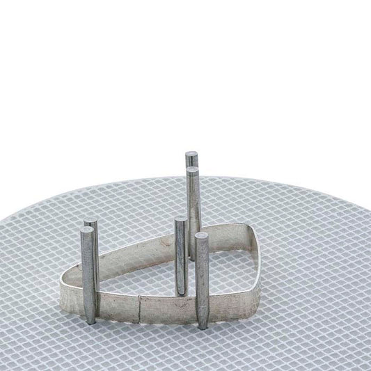 Ceramic 76.2mm Honeycomb Small-Hole Soldering Board with Pins