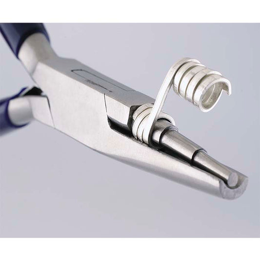 Stepped Round and Concave-Nose Wire-Wrapping Pliers