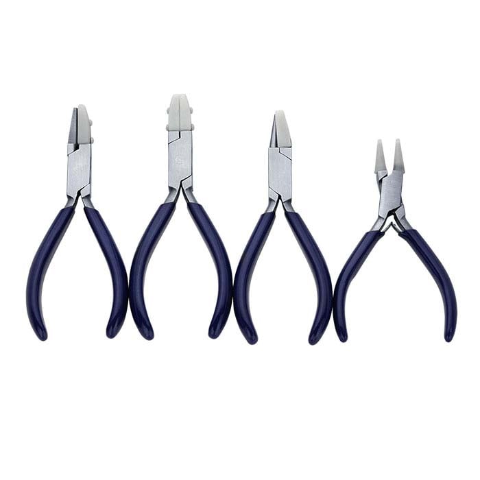 Forming Pliers with Nylon Jaws, Set of 4
