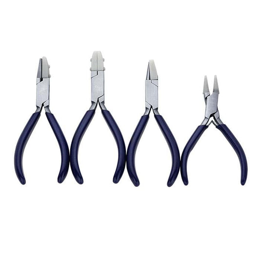 Forming Pliers with Nylon Jaws, Set of 4