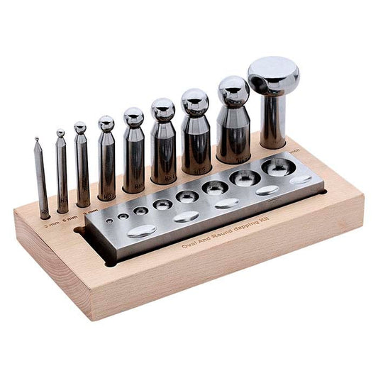 Dapping Set with Block, 9-Piece