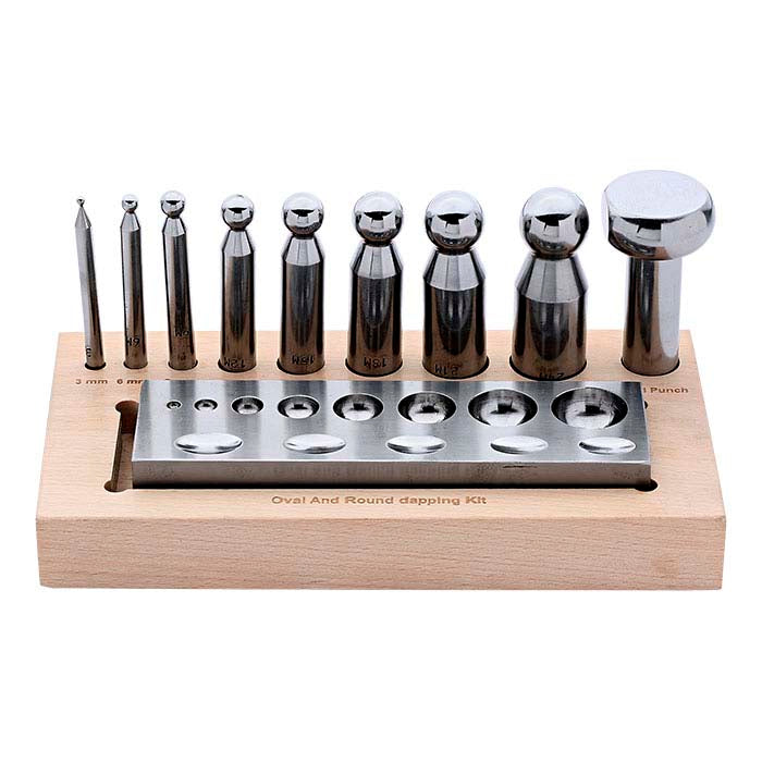 Dapping Set with Block, 9-Piece