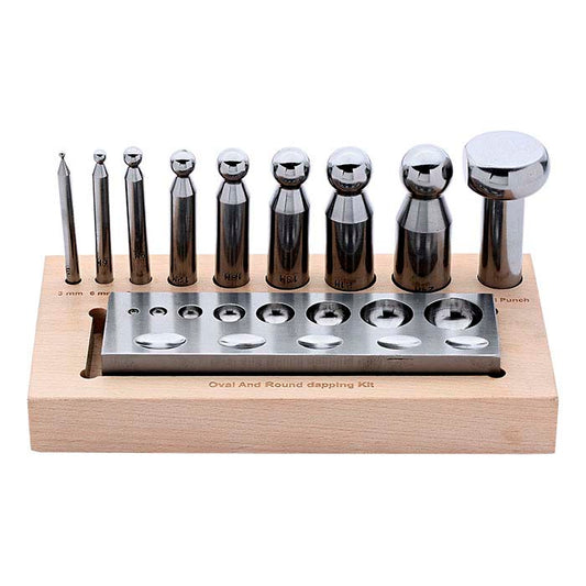 Dapping Set with Block, 9-Piece