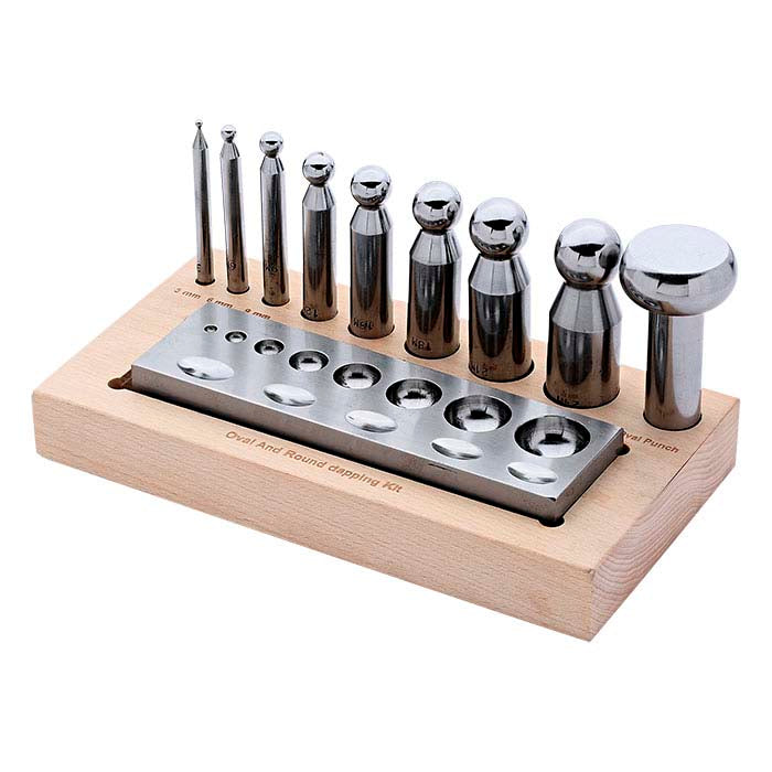 Dapping Set with Block, 9-Piece