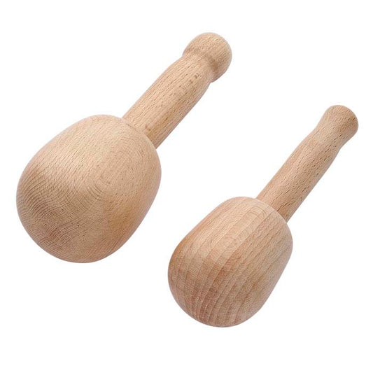 Wood Hand-Held Dapping Punches, Set of 2