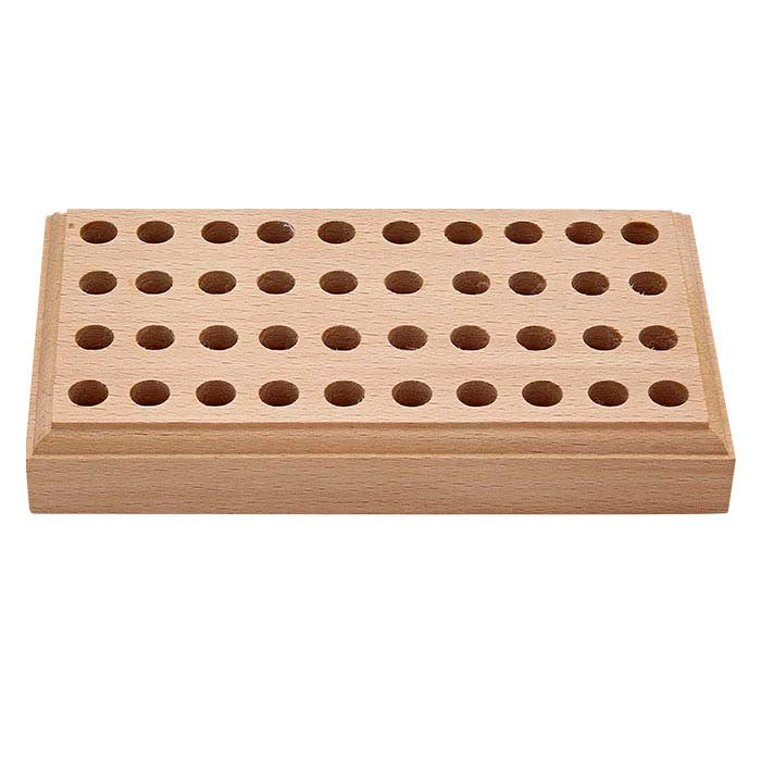 Solid Wood Stamp Stand, 40-Hole