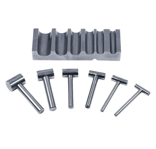 Steel U-Channel Forming Block and Hammer Punches