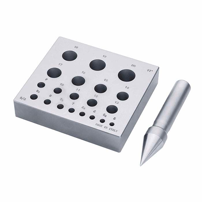 Rammeformingsblokk med rund stanse