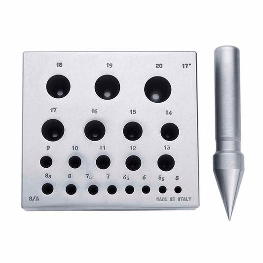 Rammeformingsblokk med rund stanse