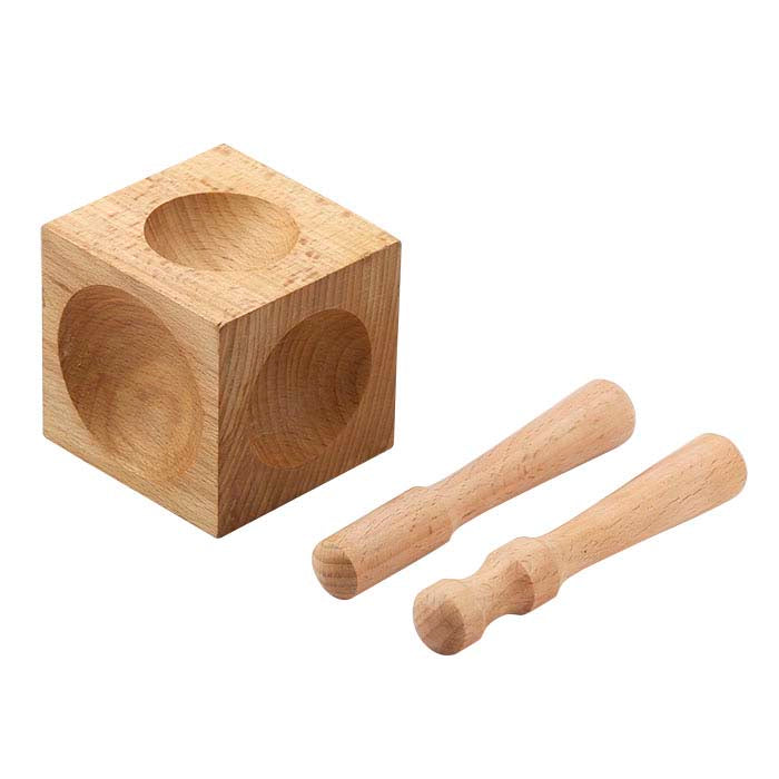 Hardwood Dapping Block and Punch Set