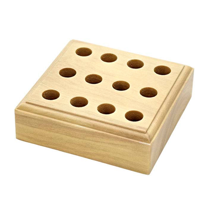 Beveled Solid Wood Stand for Round Design Stamps