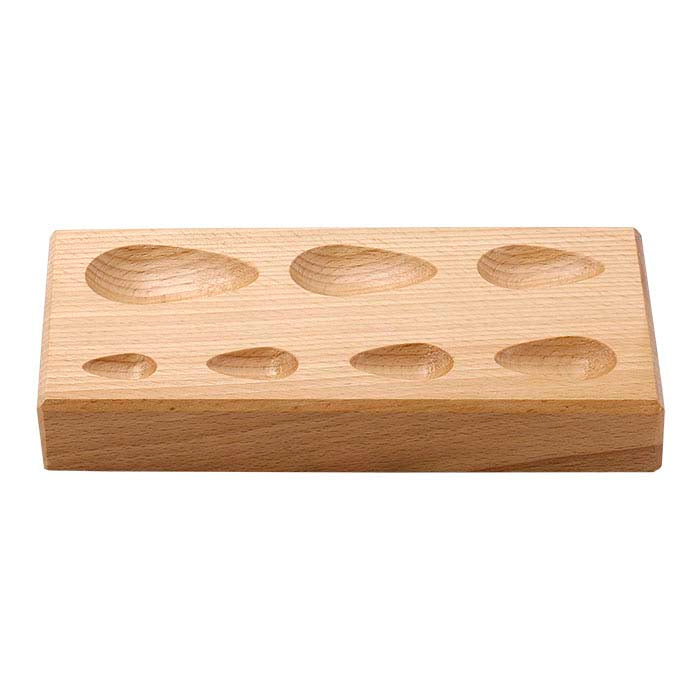 Wood Dapping Block Pear-Shape