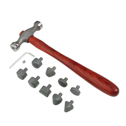 Fretz® HMR-7 Jeweler's Planishing Hammer with Nine Nylon Inserts