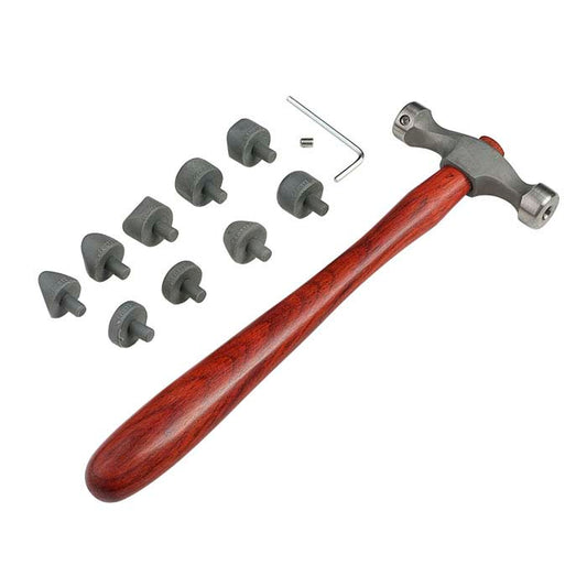Fretz® HMR-7 Jeweler's Planishing Hammer with Nine Nylon Inserts