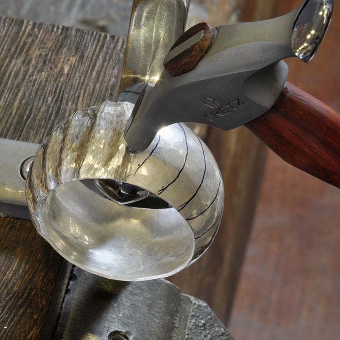 Fretz® HMR-8 Jeweler's Rounded Narrow Raising Hammer, 0.07 kg.