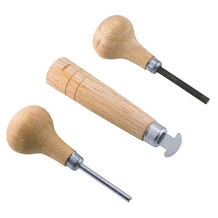 Bezelroller- en ponsduwerset