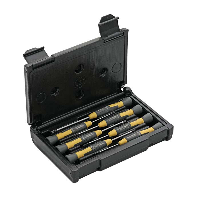 Lindstrom ESD Safe Precision Screwdriver Set, Seven Piece