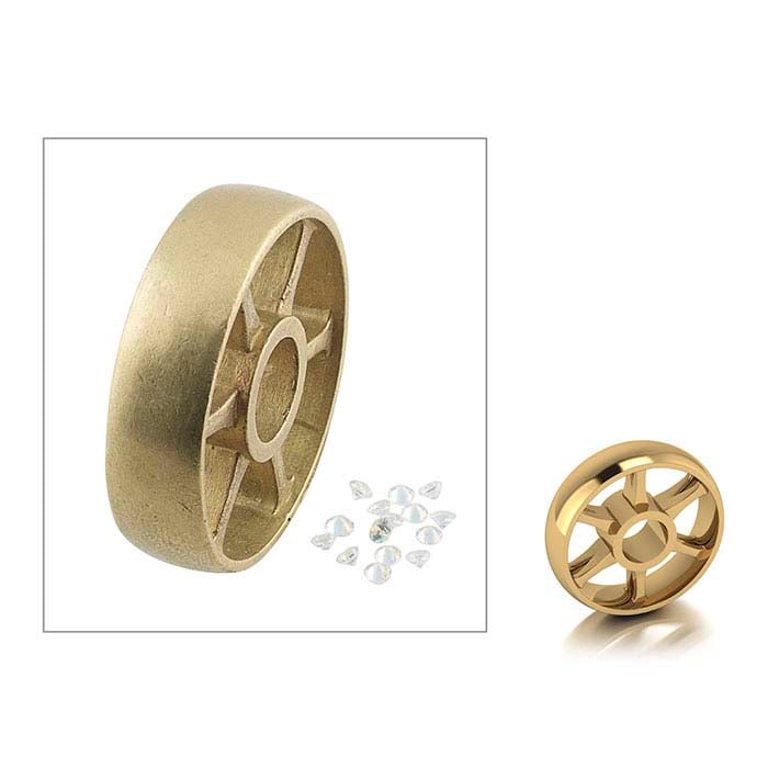 TrendSetter Low-Dome Wheel for Flush, Bead and Pavé Settings