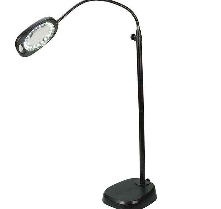 Daylight™ Convertible 127.0mm LED Floor and Table Magnifying Lamp
