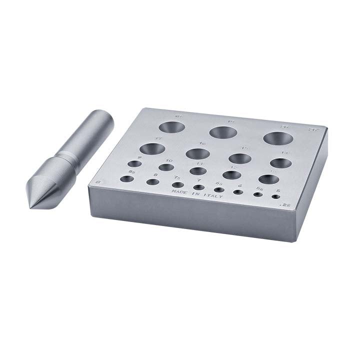 בלוק עיגול לעיצוב בזל עם פאנץ'