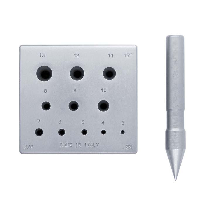 पंच के साथ गोल बेज़ल फॉर्मिंग ब्लॉक