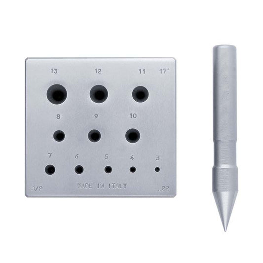 带冲头的圆形边框成型块