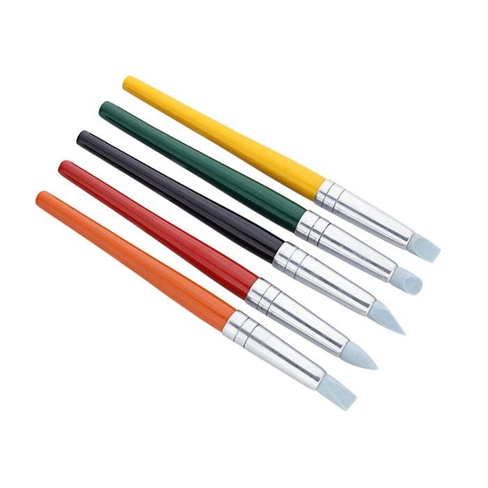 Metallisavi silikonimuotit, 5 osan setti