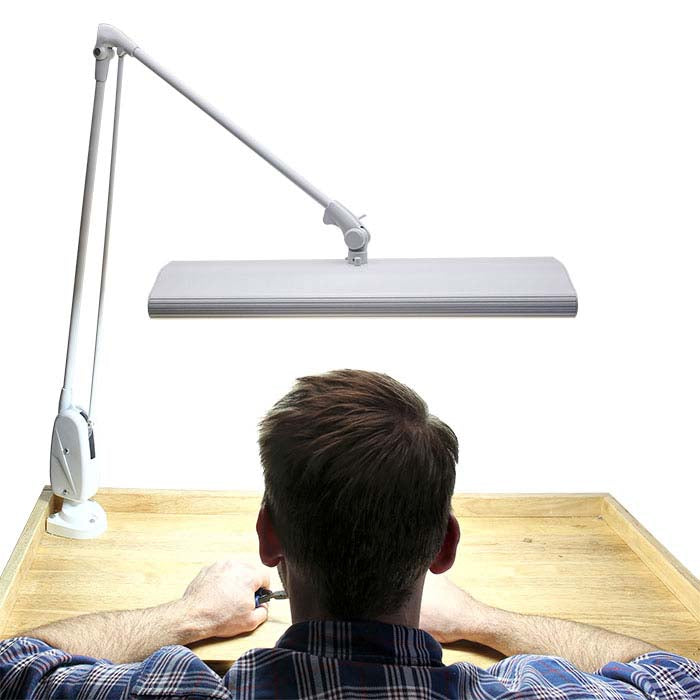 Dazor® Three-Bulb Fluorescent Lamp, White