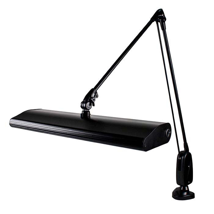 Dazor® Three-Bulb Fluorescent Lamp, Black