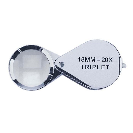 20X Triplet Loupe, Chrome