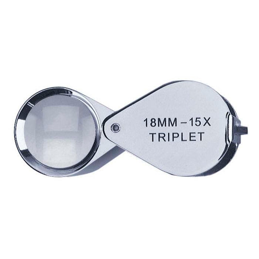 15X Triplet Loupe, Chrome