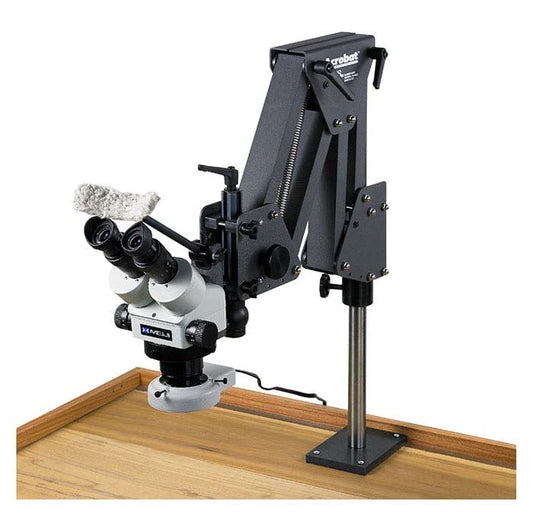 Meiji EMZ-5 Microscope with Acrobat® Stand and Ring Lamp