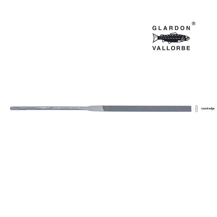 Glardon Vallorbe® Round-Edge Pillar Needle File, Cut #2