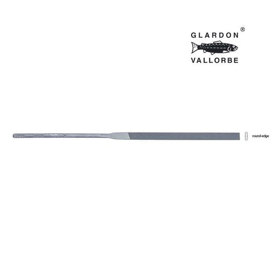 Glardon Vallorbe® Round-Edge Pillar Needle File, Cut #2