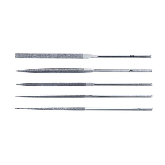 Glardon Vallorbe® Diamond Needle File Set, 91 Mesh, Set of 5