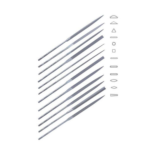 Friedrich Dick Needle File Sets, Set of 12