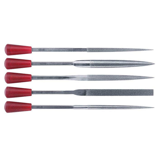 Diamond Hand File Set, 120/140 Mesh, Set of 5