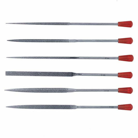 Diamond Needle File Set, 120/140 Mesh, Set of 6
