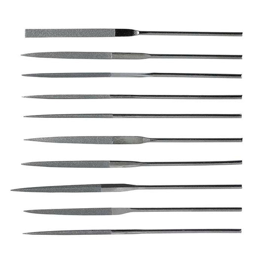 Diamond Needle File Set, 120/140 Mesh, Set of 10