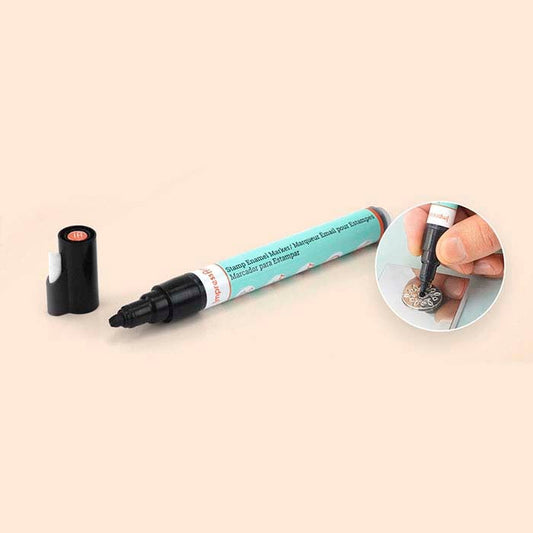 ImpressArt® 블랙 디자인 스탬프 에나멜 마커