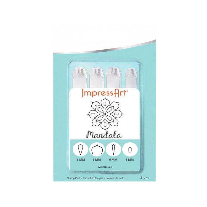 ImpressArt® Design Stamp Set, Mandala Series 2, 3–6mm Characters