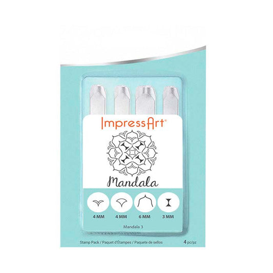 ImpressArt® Design Stamp Set, Mandala Series 3, 3–6mm Characters