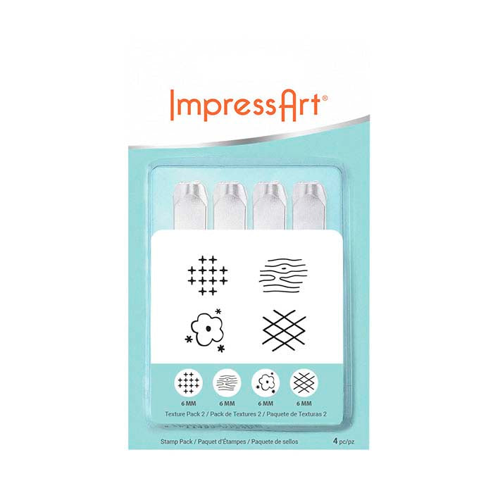 ImpressArt® Design Stamp Set, Texture Series 2, 6mm Characters