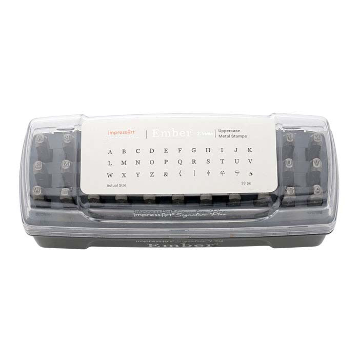 ImpressArt® Design Stamp Set, Uppercase Ember Alphabet, Characters