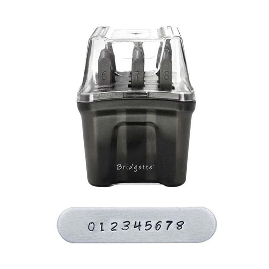 ImpressArt® Design Stamp Set, Numbers Bridgette, 3mm Characters