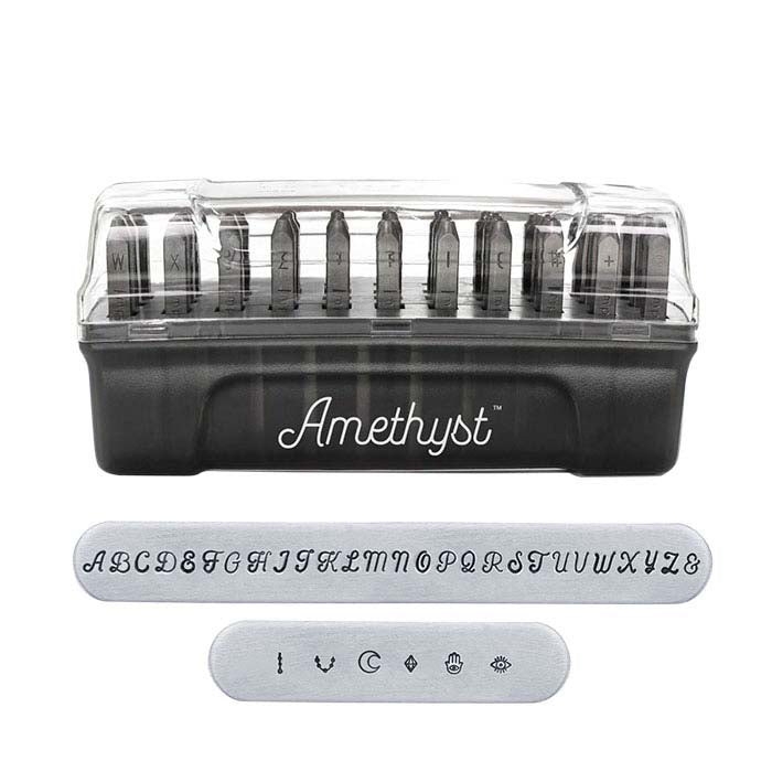 ImpressArt® Design Stamp Set, Uppercase Amethyst Alphabet, 3mm Characters