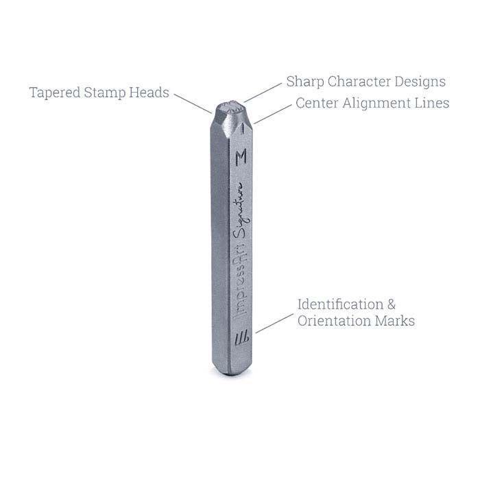 ImpressArt® Design Stamp Set, Uppercase Amethyst Alphabet, 3mm Characters
