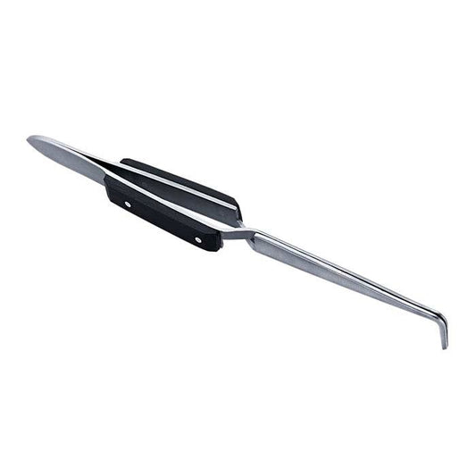 Stainless Steel 90° Bent Cross-Lock Tweezers