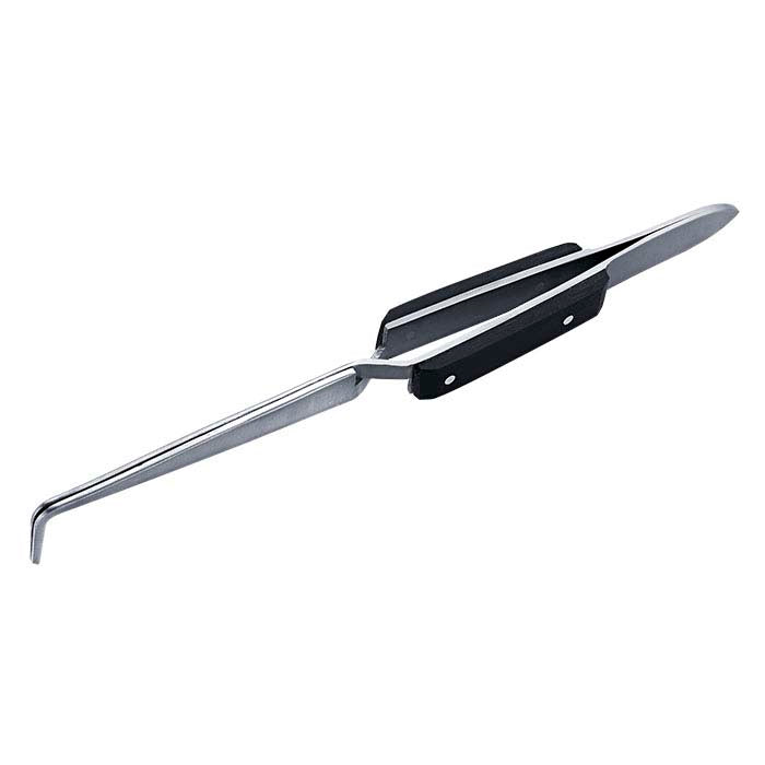 Stainless Steel 90° Bent Cross-Lock Tweezers