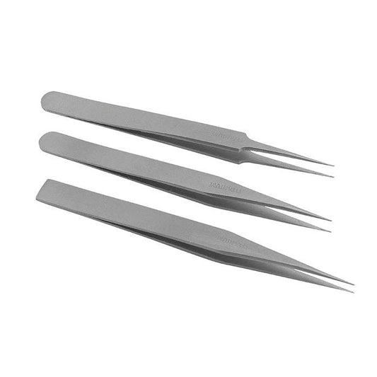 Titanium Tweezers, Set of 3